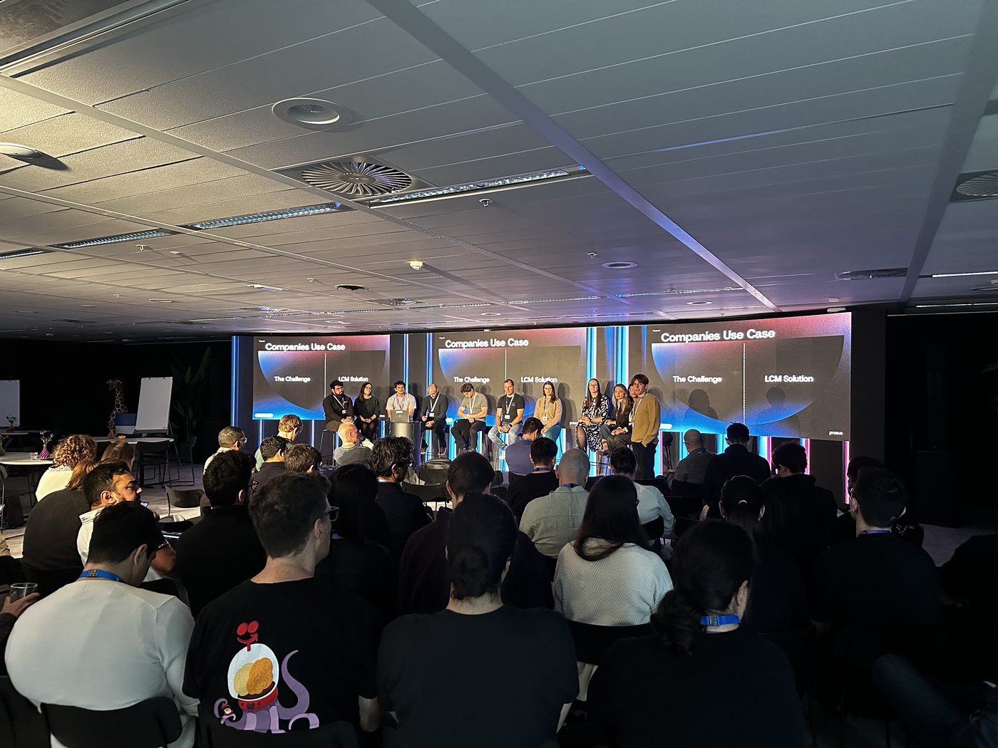 Companies use-case panel on stage